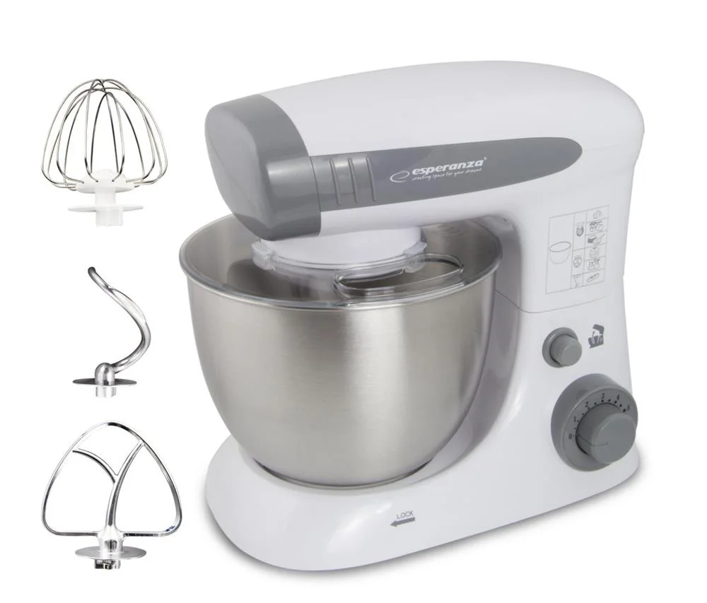 Robot de Cozinha Esperanza Ekm024 Branco Cinzento 800 W 4 L 