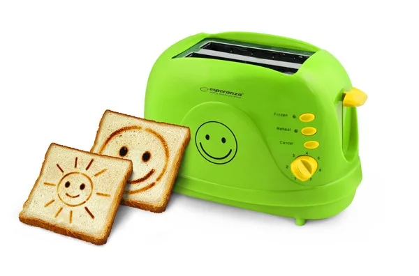 Torradeira Smiley 750w 3em1 C/ 7 Níveis e Gravuras