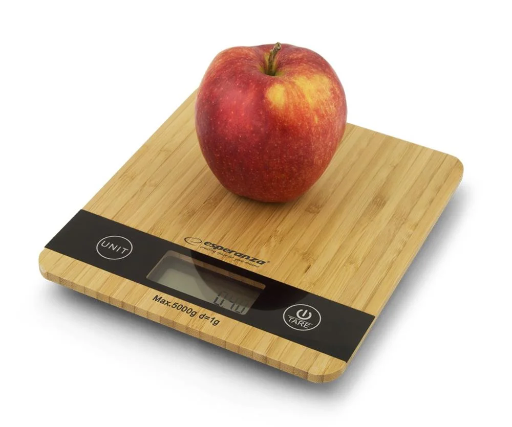 Balança Digital de Cozinha Padrão Bamboo Eks005