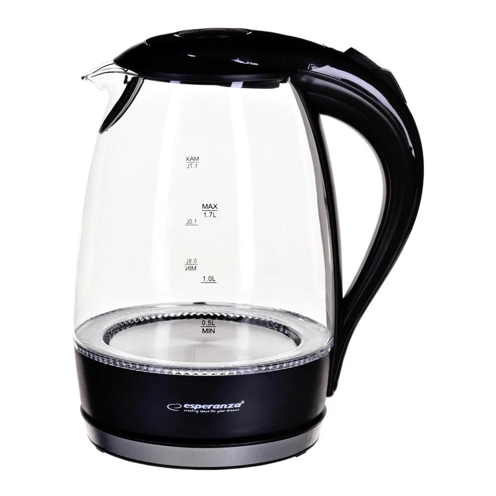 Esperanza Ekk011k Electric Kettle 1.7 L Black  Multicolor 2200 W