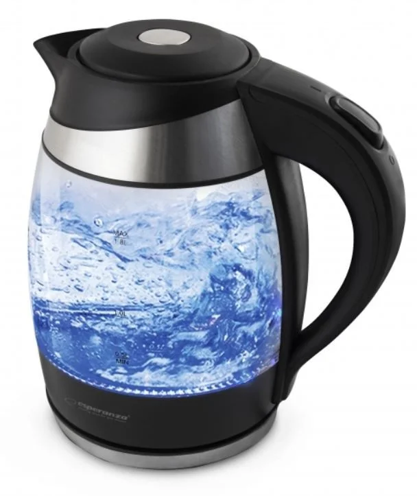 Esperanza Electric Glass Kettle With LED Gullfoss 1.8 L