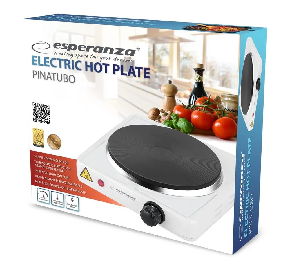 Fogão Elétrico 1 Placa 1500w Branco