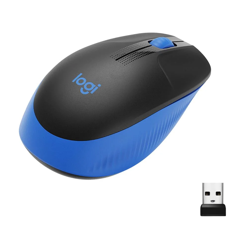 Logitech M190 Full-Size Wireless Mouse Blue (910-005907)