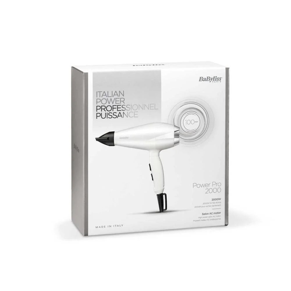 Babyliss 6704we Hair Dryer 2000 W Black  White