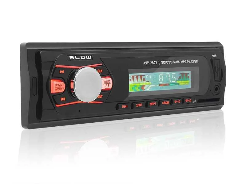 Auto-Radio 4x45w Mp3 C/ Fm/Mmc/Sd/Usb/Aux - Golpe