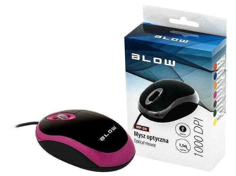 Optical Mouse Blow Mp-20 Usb Pink