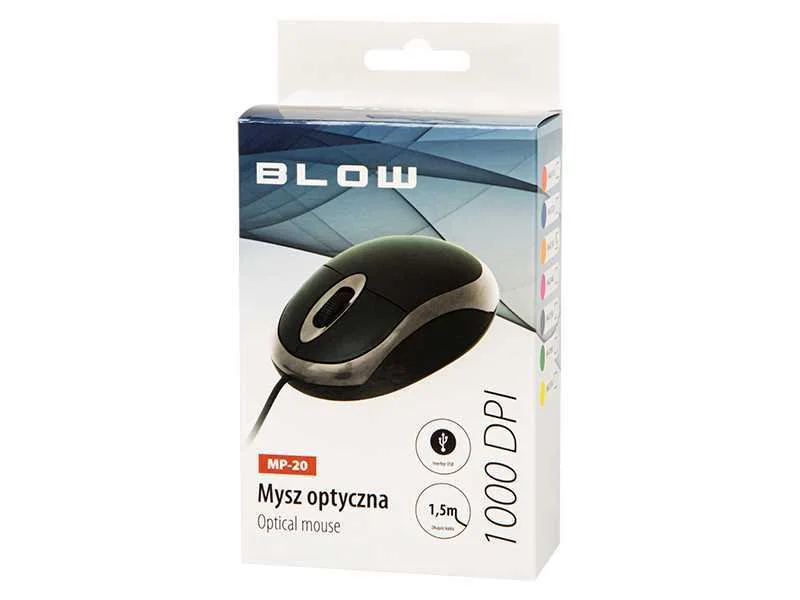 Optical Mouse Blow Mp-20 Usb Orange