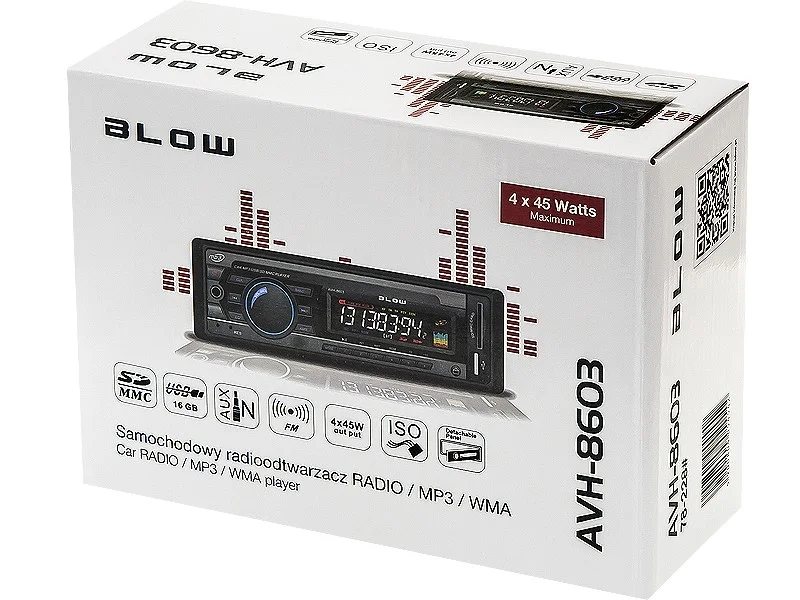 Auto-Radio Avh-8603 Mp3/ Usb/Sd/Mmc Golpe