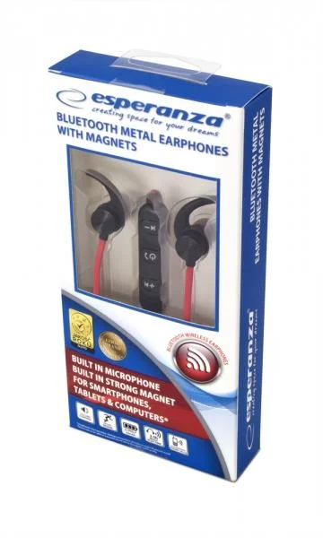 Auriculares Bluetooth Desportivos Eh186k Preto - Esperanza
