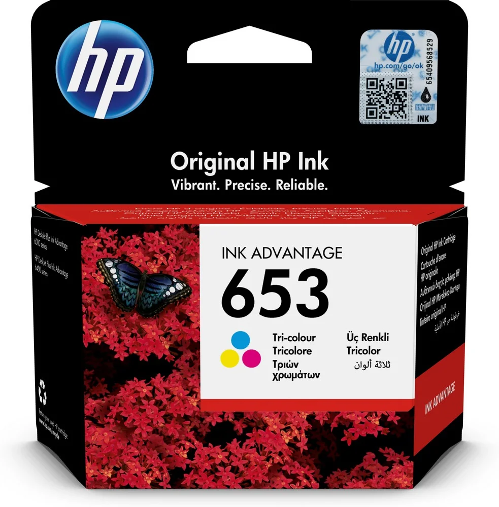 Hp Cartus de Cerneala Original 653 Ink Advantage .