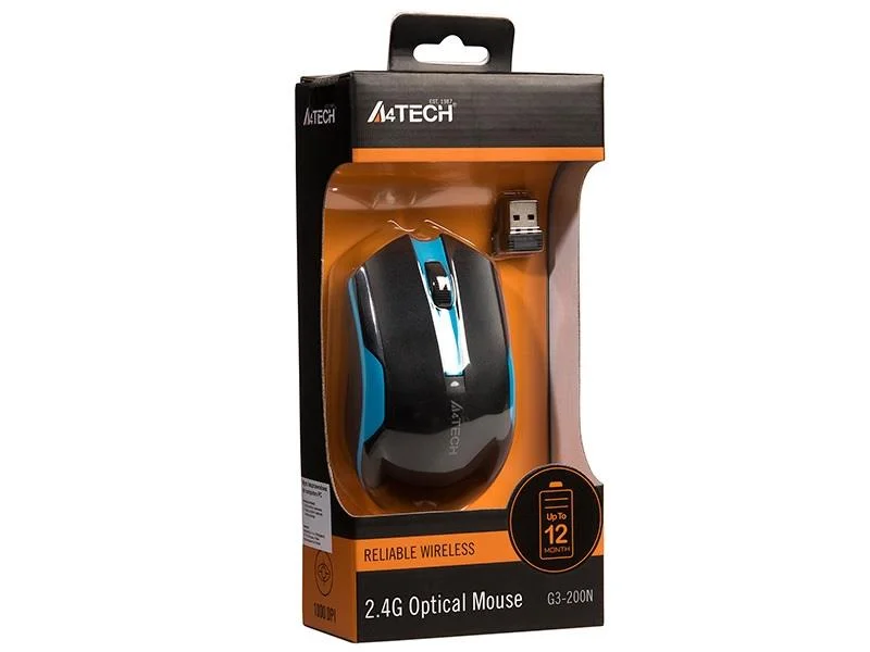 *mouse A4tech V-Track    G3-200n-1 (Black + Blue