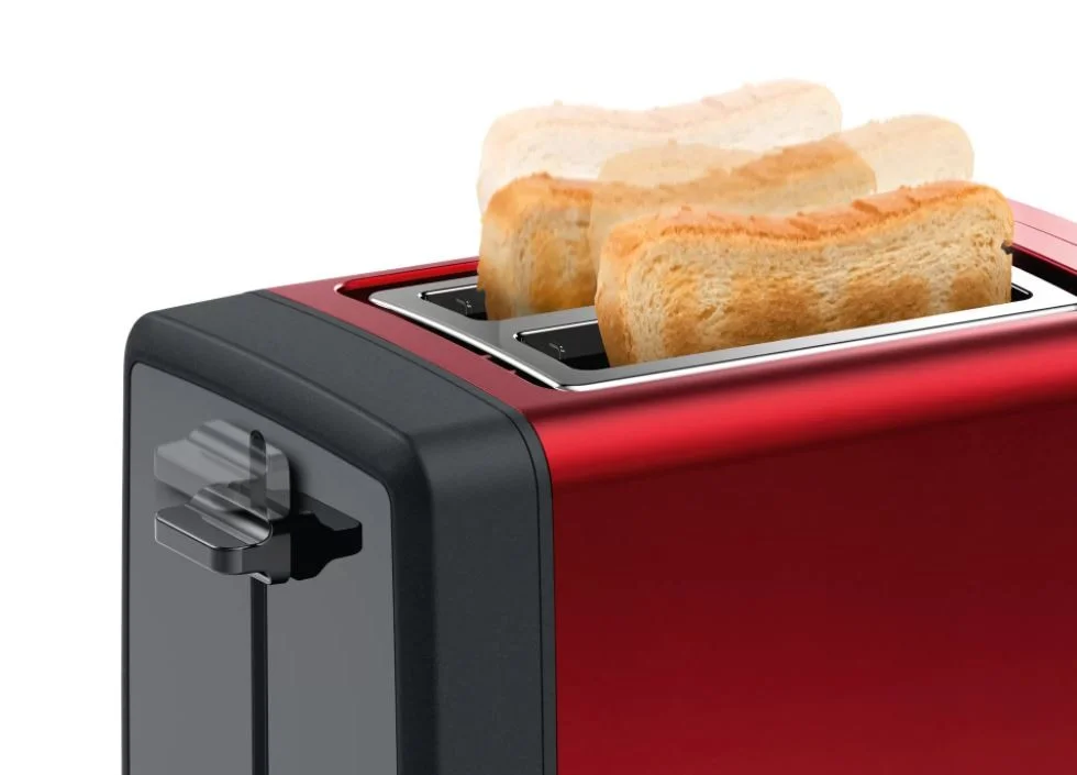 Bosch Tat4p424de Toaster 2 Slice(S) 970 W Black  Red