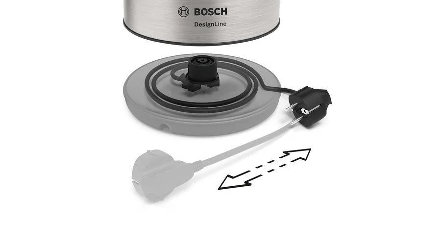 Bosch Twk3p420 Electric Kettle 1.7 L 2400 W Black  Stainless Steel