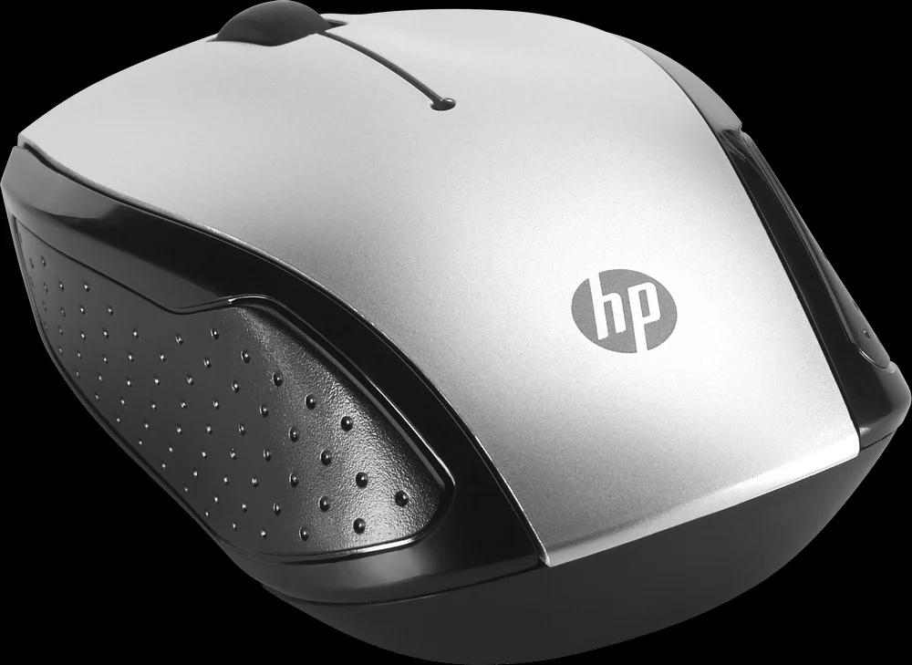 Ratón Inalámbrico Hp 200 (Pike Silver), Ambidestr.
