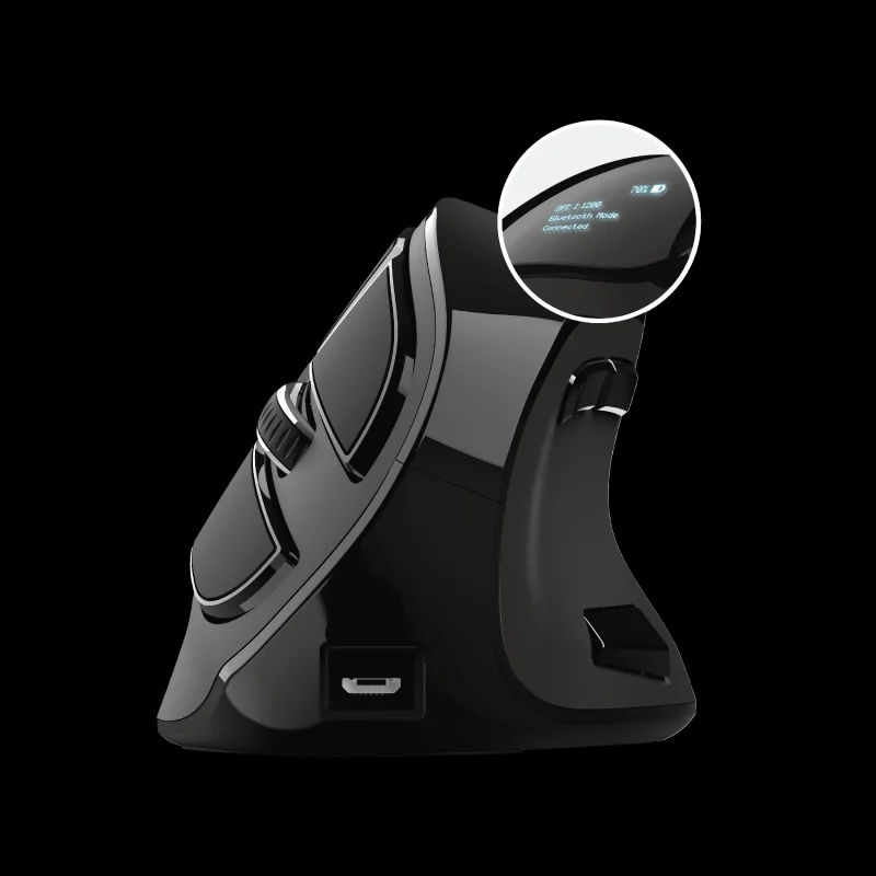 Trust Mouse Voxx Ergonomico Bateria C/ Display Bl.