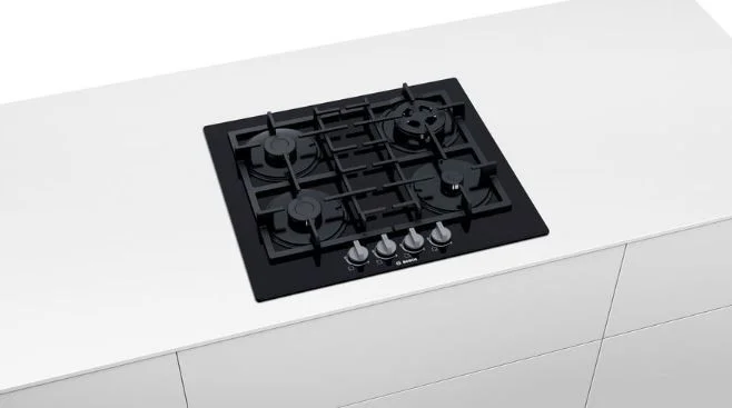 Placa A Gás Bosch Serie 4 60cm 4x, Preto