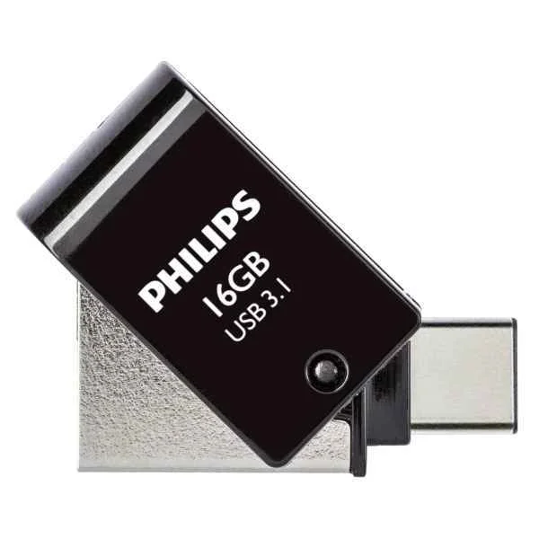 Philips 2 In 1 Otg          16gb Usb 3.1 + Usb C Midnight Black