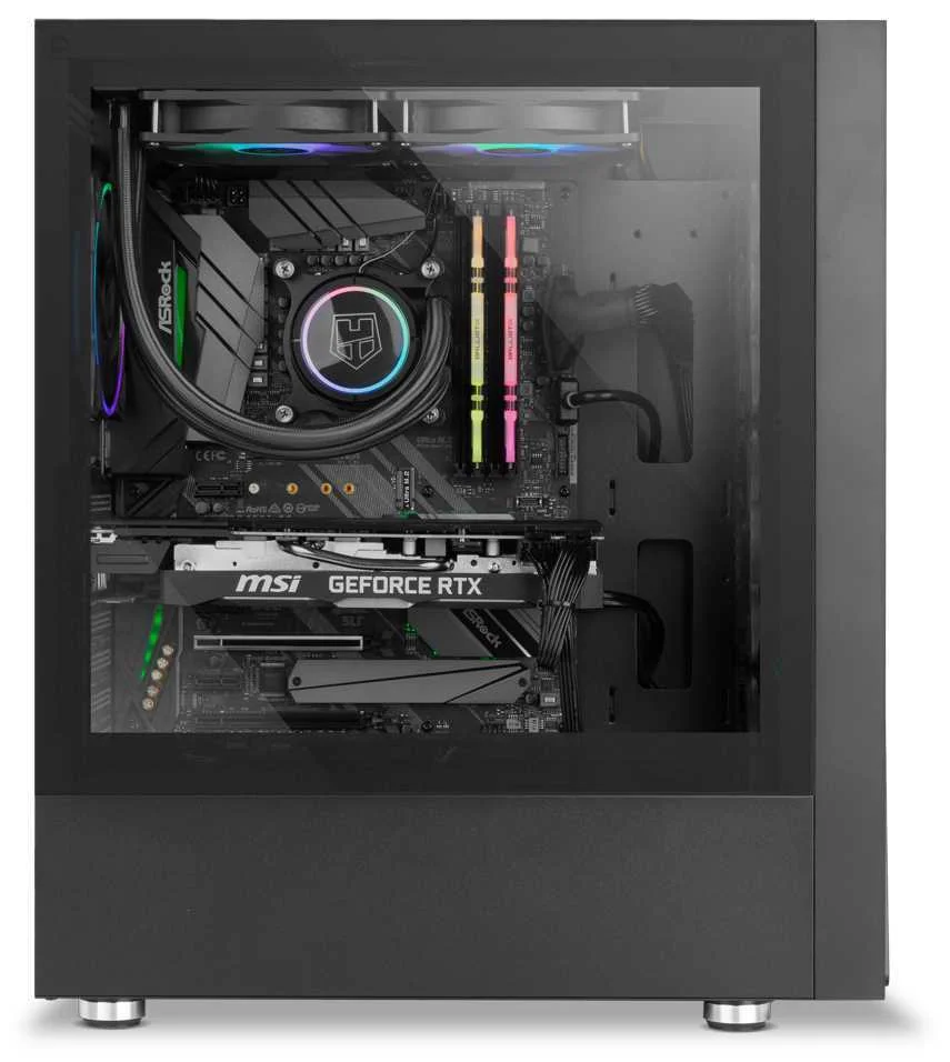 Caixa Semitorre ATX NOX Hummer Blaster LED RGB