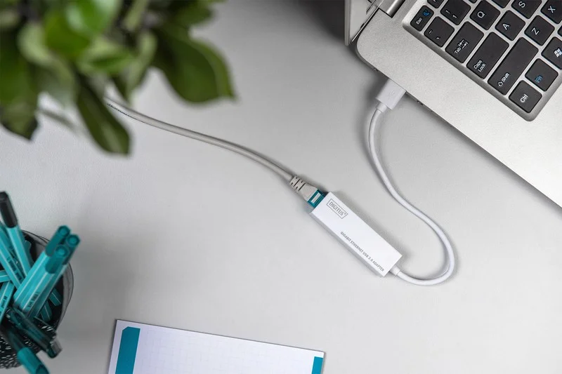 Digitus Adapter Usb3.0   -> Rj45     Gigabit Ethernet Weiß