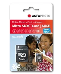 Agfaphoto Microsdxc Uhs-I   64gb High Speed Class 10 U1 + Adapter