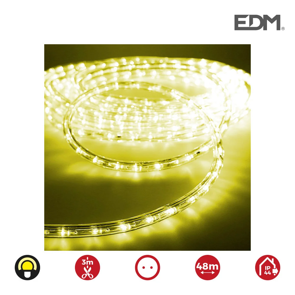 Mangueira Led Flexiled Amarelo 36 Leds/m 2 Vias