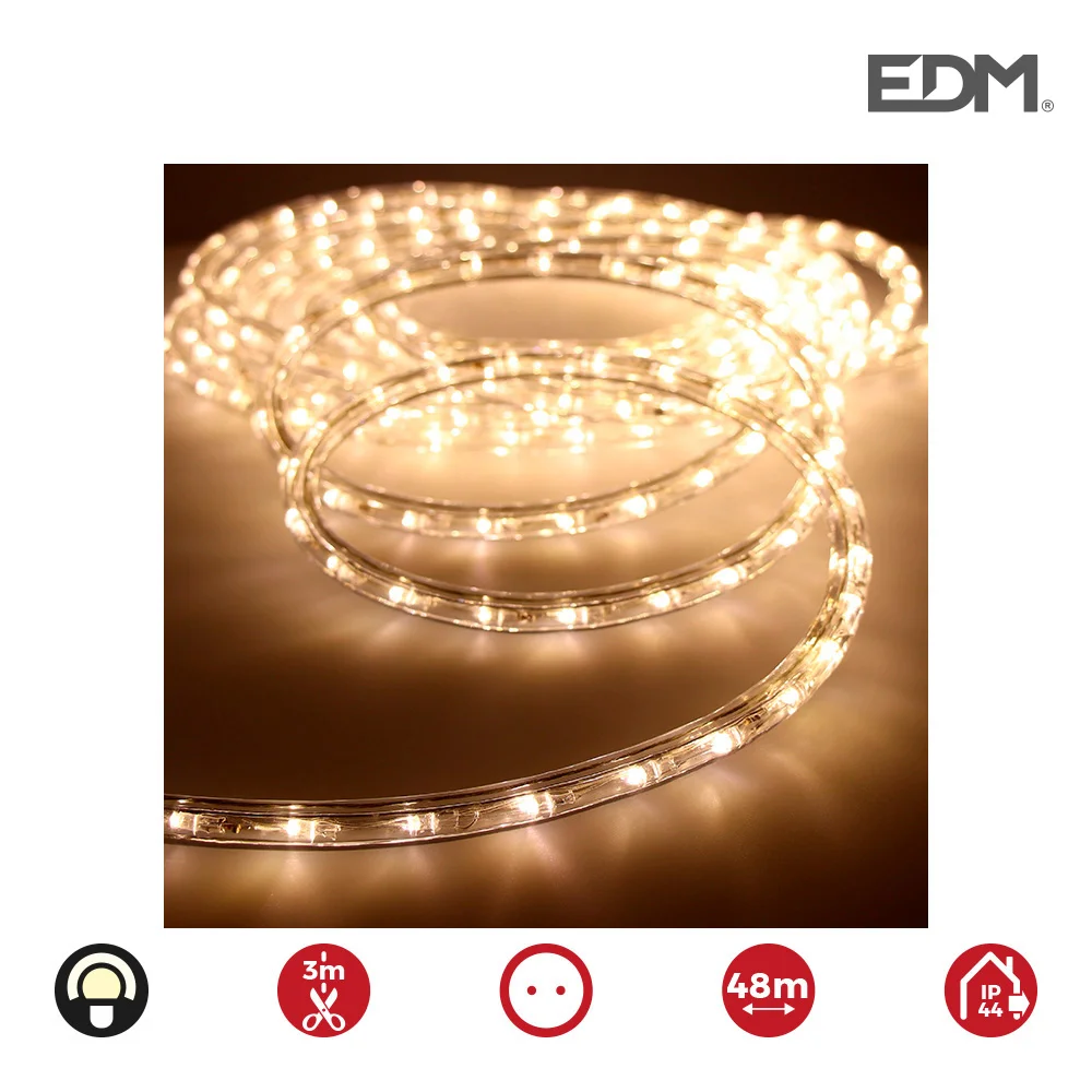 Mangueira Led Flexiled Branco Quente 36 Leds/m 2v