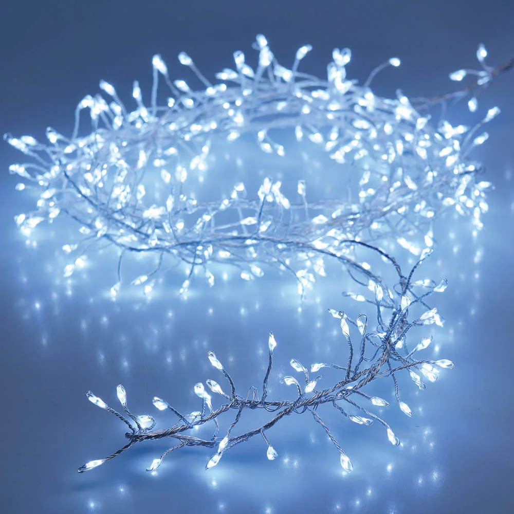 Grinalda Tipo Espinho Branco Frio 100 Leds 1m