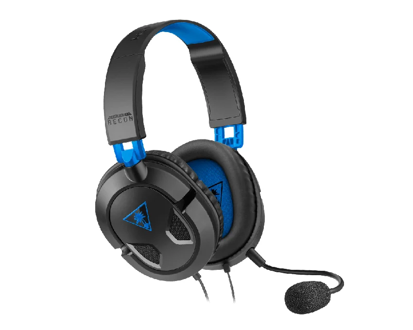 Auscultadores Headset Gaming Recon 50p C/ Microfone Preto/Azul - Turtle Beach