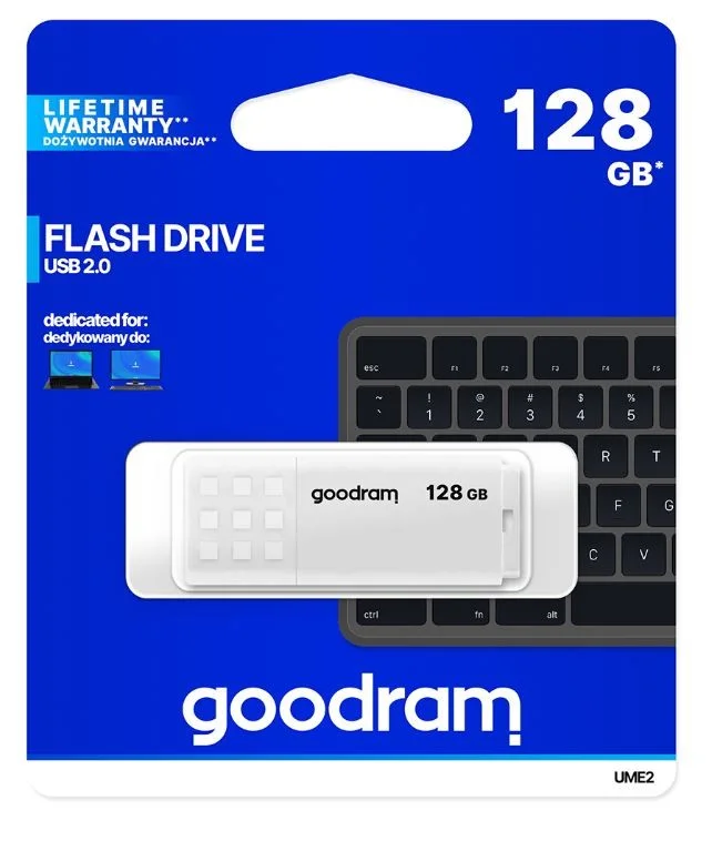 Usb 2.0 Goodram 128gb Ume2 Blanco