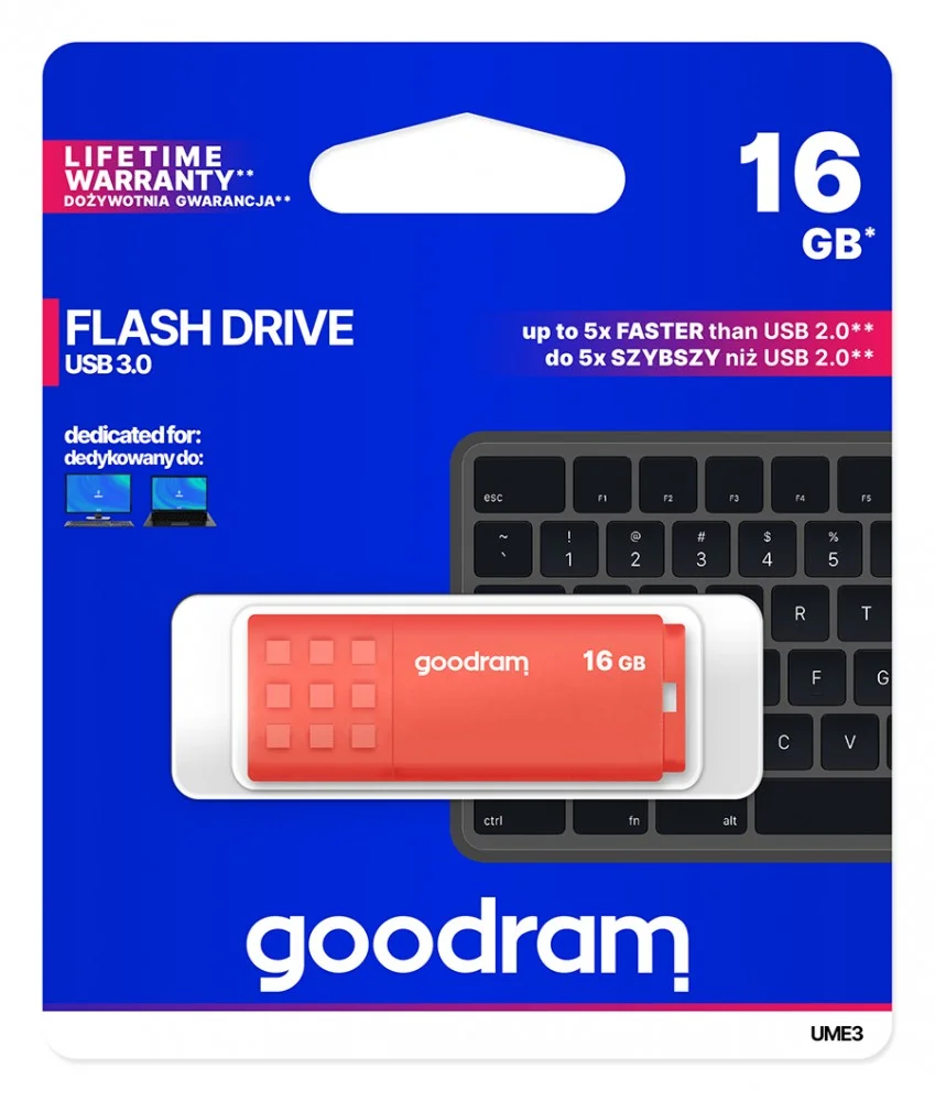 Goodram Ume3 Usb 3.0        16gb Orange
