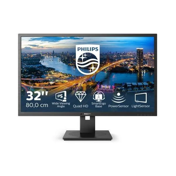 Philips B Line 325b1l/00 Computer Monitor 80 Cm (31.5 ) 2560 X 1440 Pixels 2k Ultra Hd Lcd Black