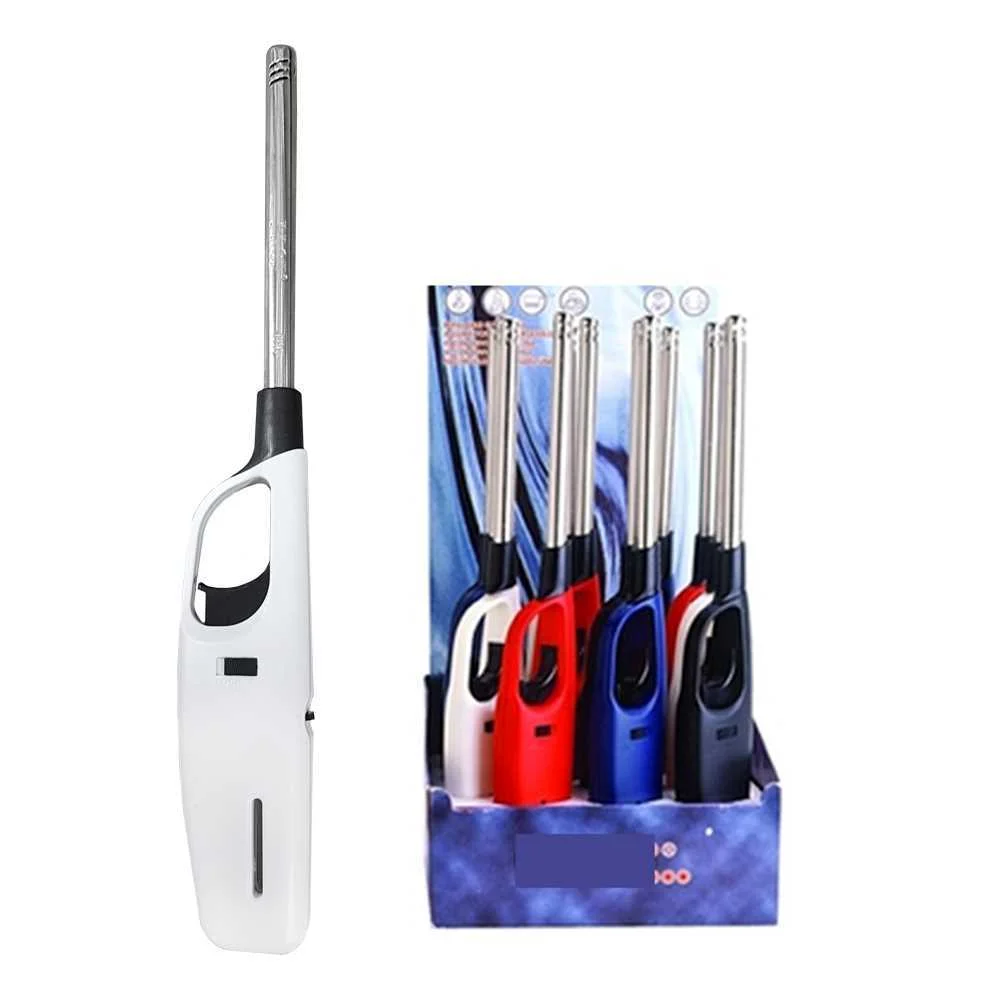Isqueiro de Cozinha a Gás Recarregável 27x4x2,3cm Cores Variadas Euro/U