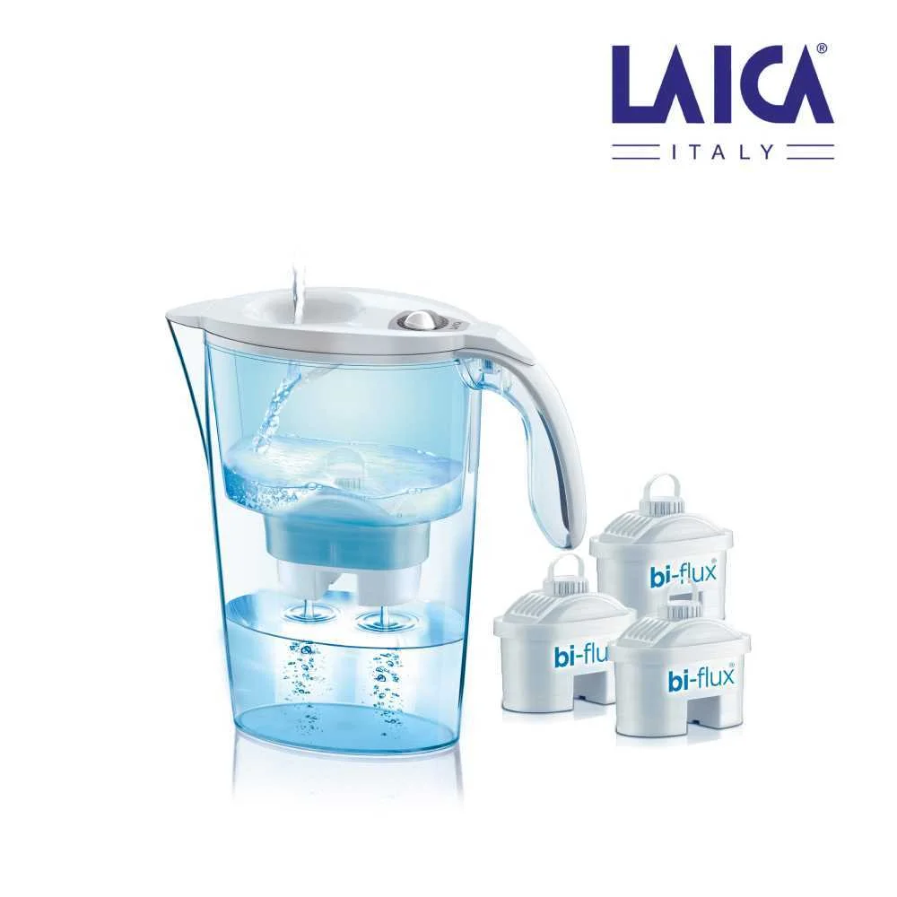 S.Of    Kit Jarro Laica Stream 2,3l   Branco + 3 .