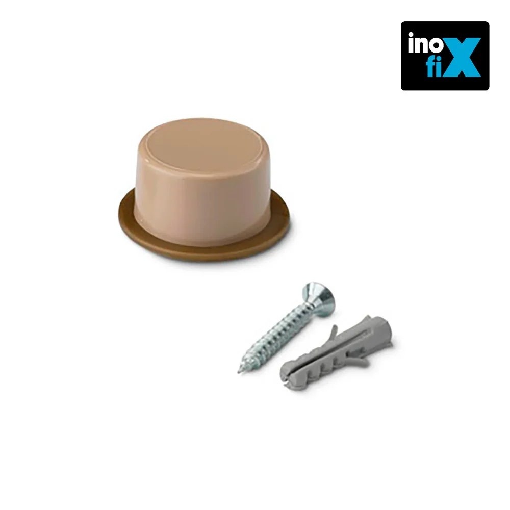 Batente para Porta com Parafuso Beige (Blister 2 .