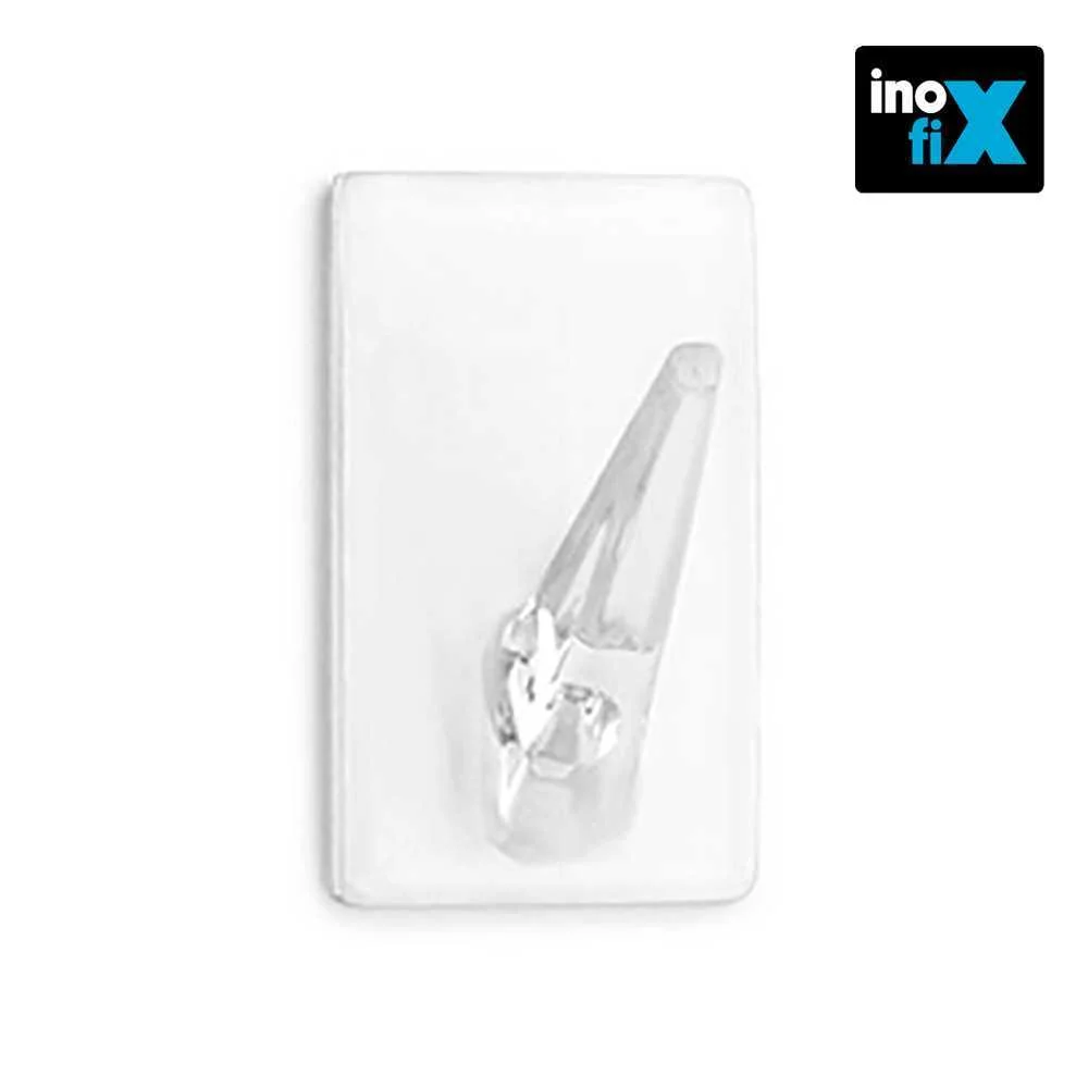 Gancho Adesivo Classico Transparente (Blister 4 Unid.) Inofix