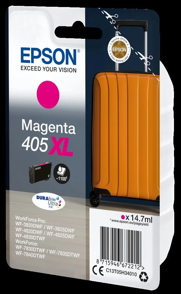 Tinteiro Epson 405 Magenta Xl - Wf-3820/3825/4820/4825/4830/7830/7835/7840