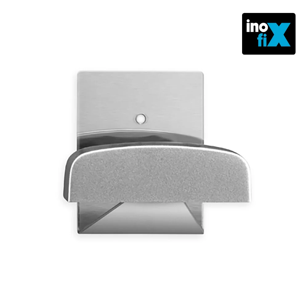 Gancho Adesivo Cromo Mate (Blister) Inofix