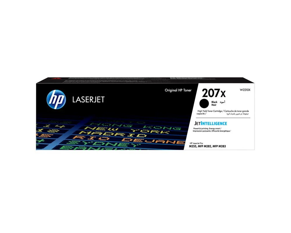 Hp Toner Cart. W2210x (207x) Lj Mfp M282nw/M283fdn/M283fdw Black High Capacity