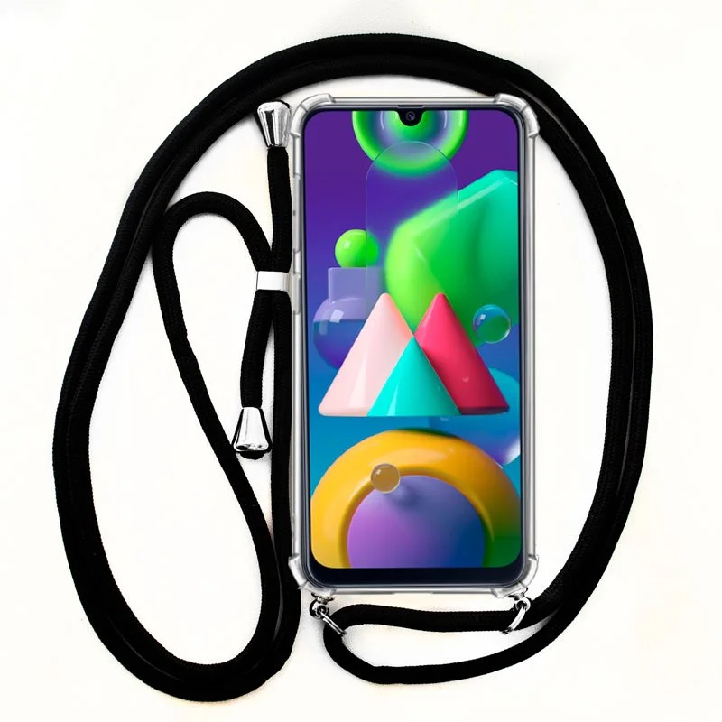 Carcasa Samsung M215 Galaxy M21 Cordón Negro
