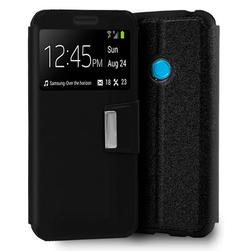 Capa Flip Cover Huawei P30 Lite Liso Preto