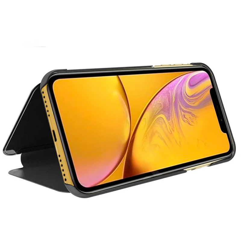 Capa Flip Cover iPhone Xr Clear View Preto