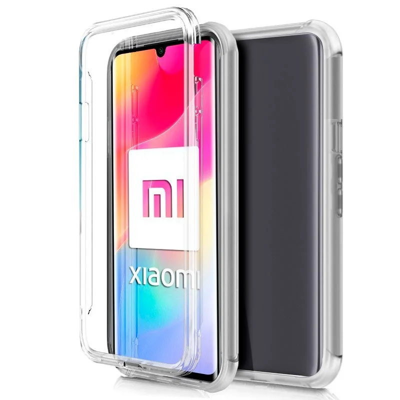 Cool Capa de Silicone 3d para Xiaomi Mi Note 10 Lite (Frente e Verso Transparentes)