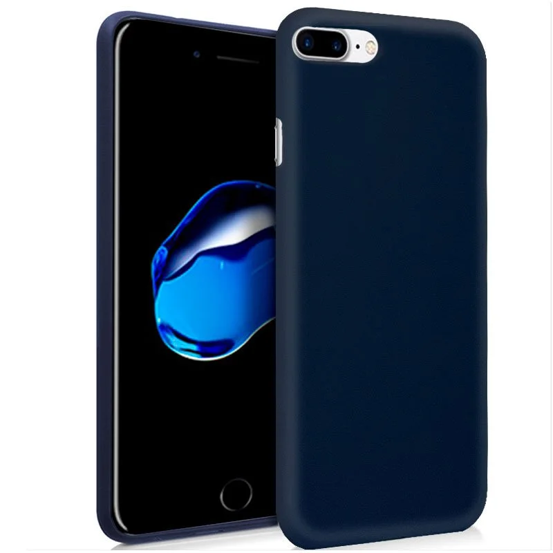 Capa Silic. iPhone 7 Plus / iPhone 8 Plus (Azul)
