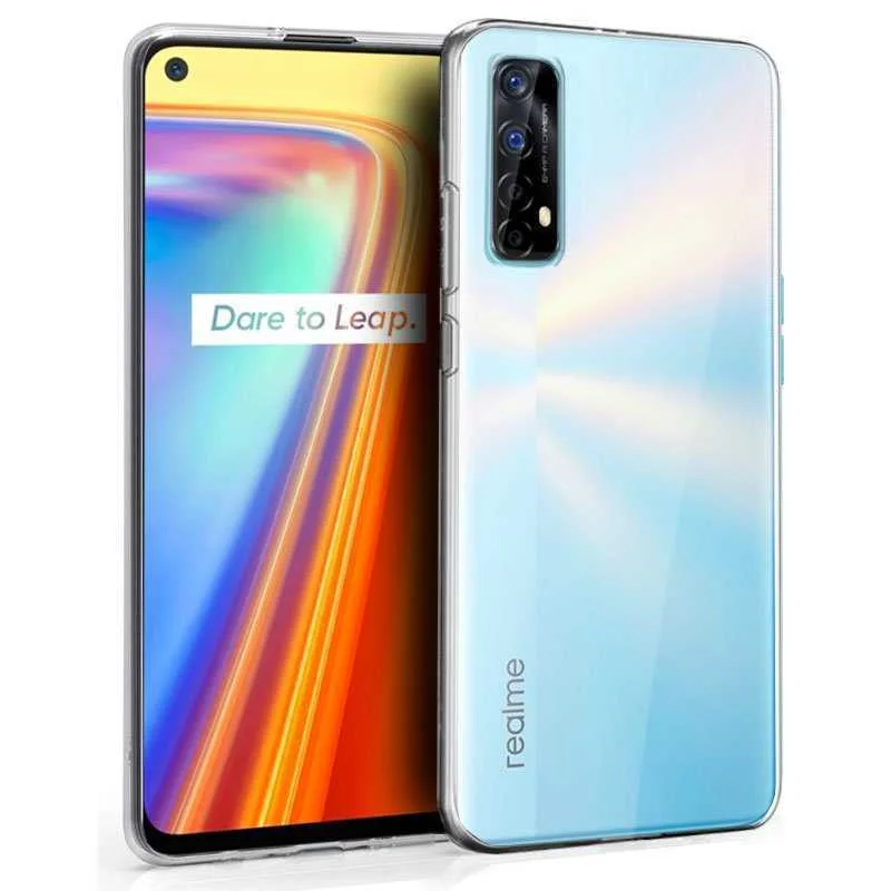 Capa de Silicone Cool para Realme 7 (Transparente)