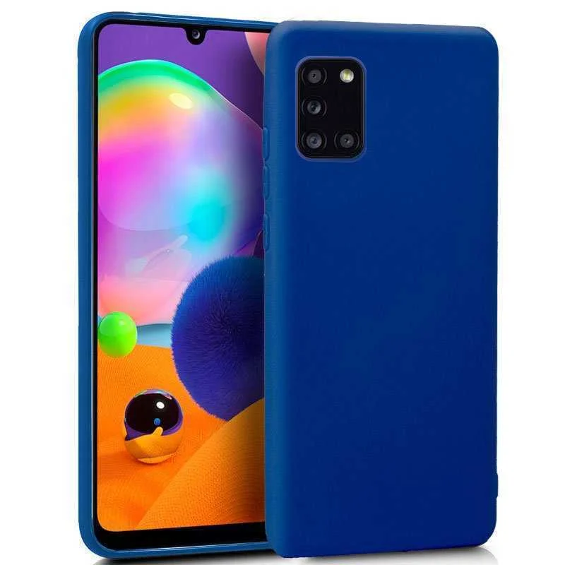 Capa de Silicone Samsung A315 Galaxy A31 (Azul)