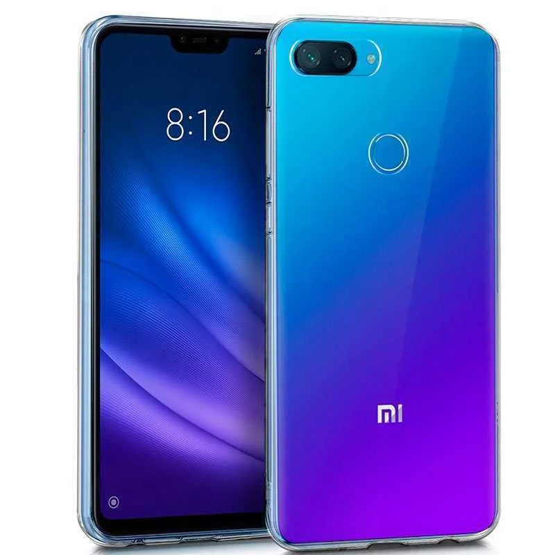 Capa de Silicone Cool para Xiaomi Mi 8 Lite (Transparente)