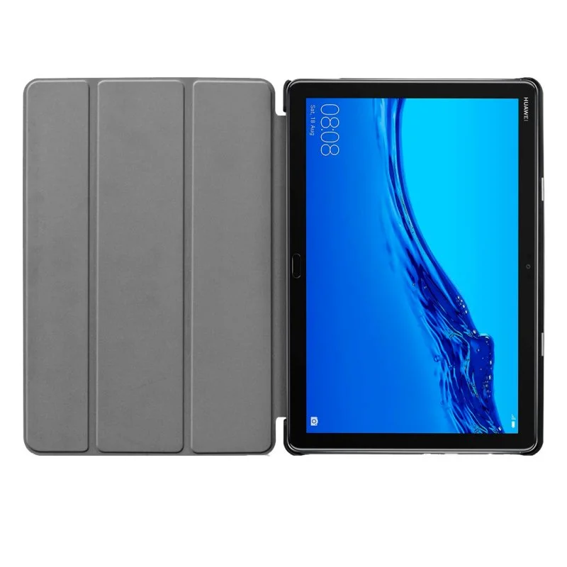 Capa Huawei Mediapad M5 Lite Polipiel Liso Preto .