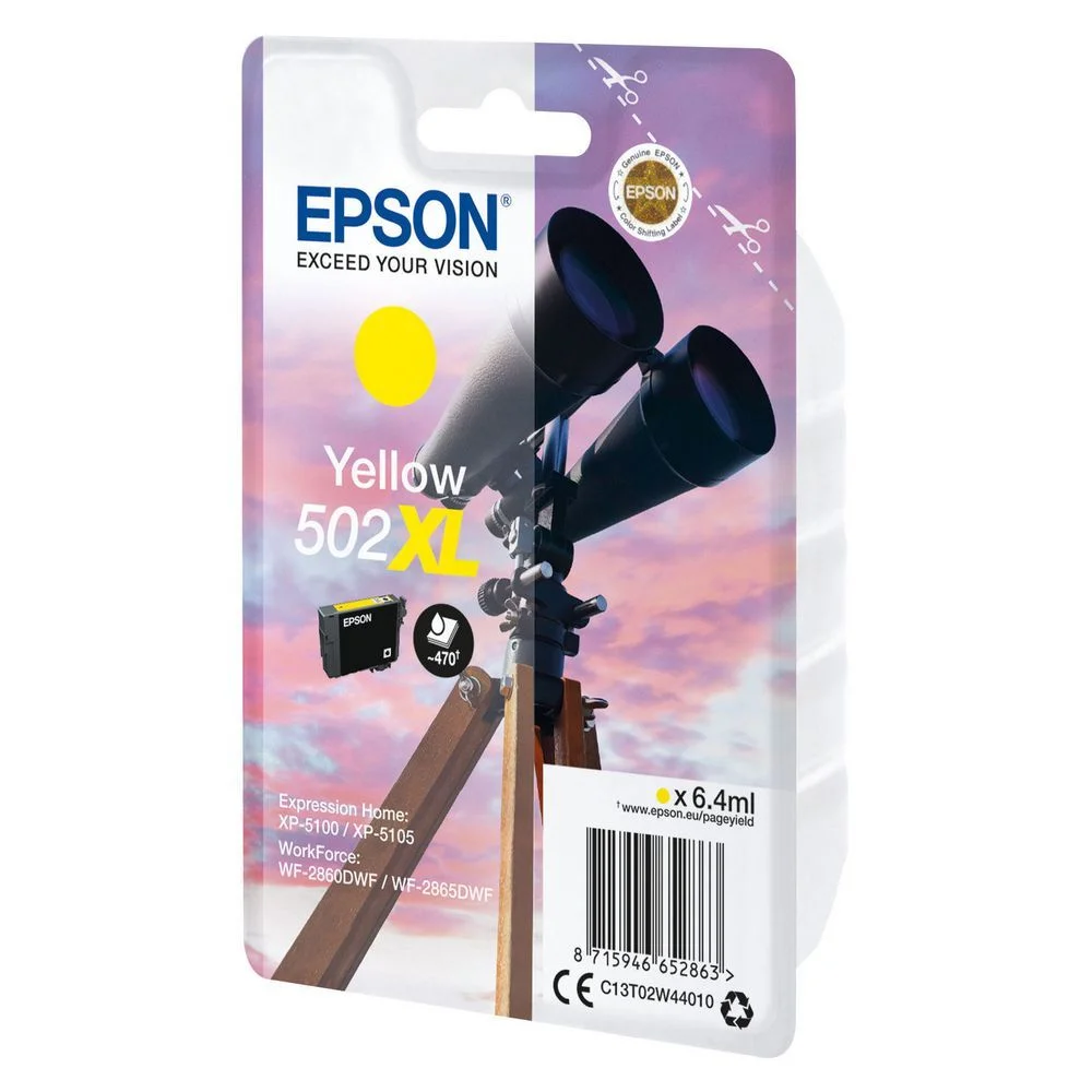 Epson Tinteiro Amarelo 502xl Xp5100/105 Wf-2860dw.