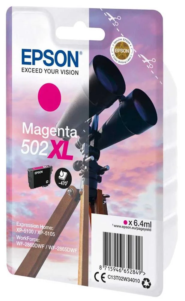 Epson Tinteiro Magenta 502xl Xp5100/105 Wf-2860dw.