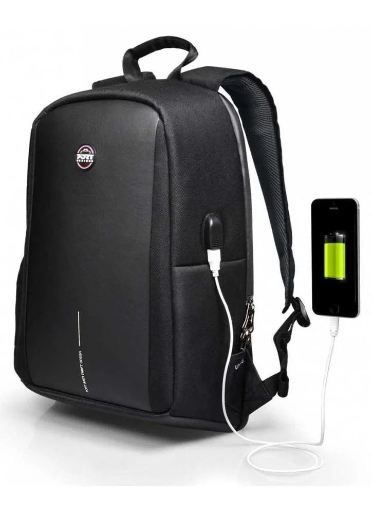 Port Mochila Chicago Evo 15.6" Usb Black